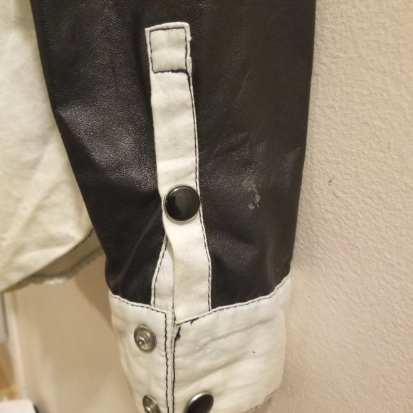 Vintage ONE by teaspoon open-button top faux leather longsleeves - Picture 6 of 6